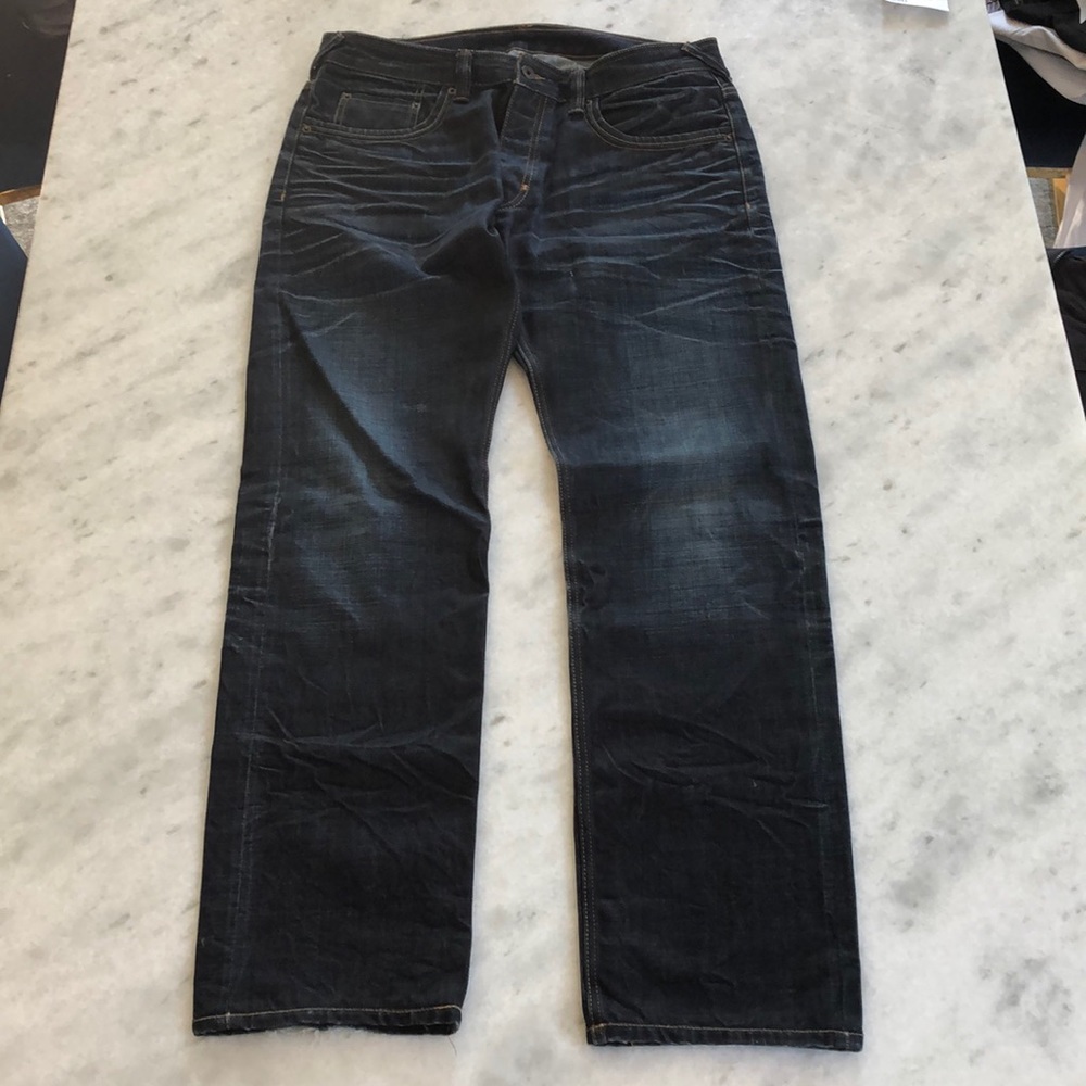 Dark blue jeans